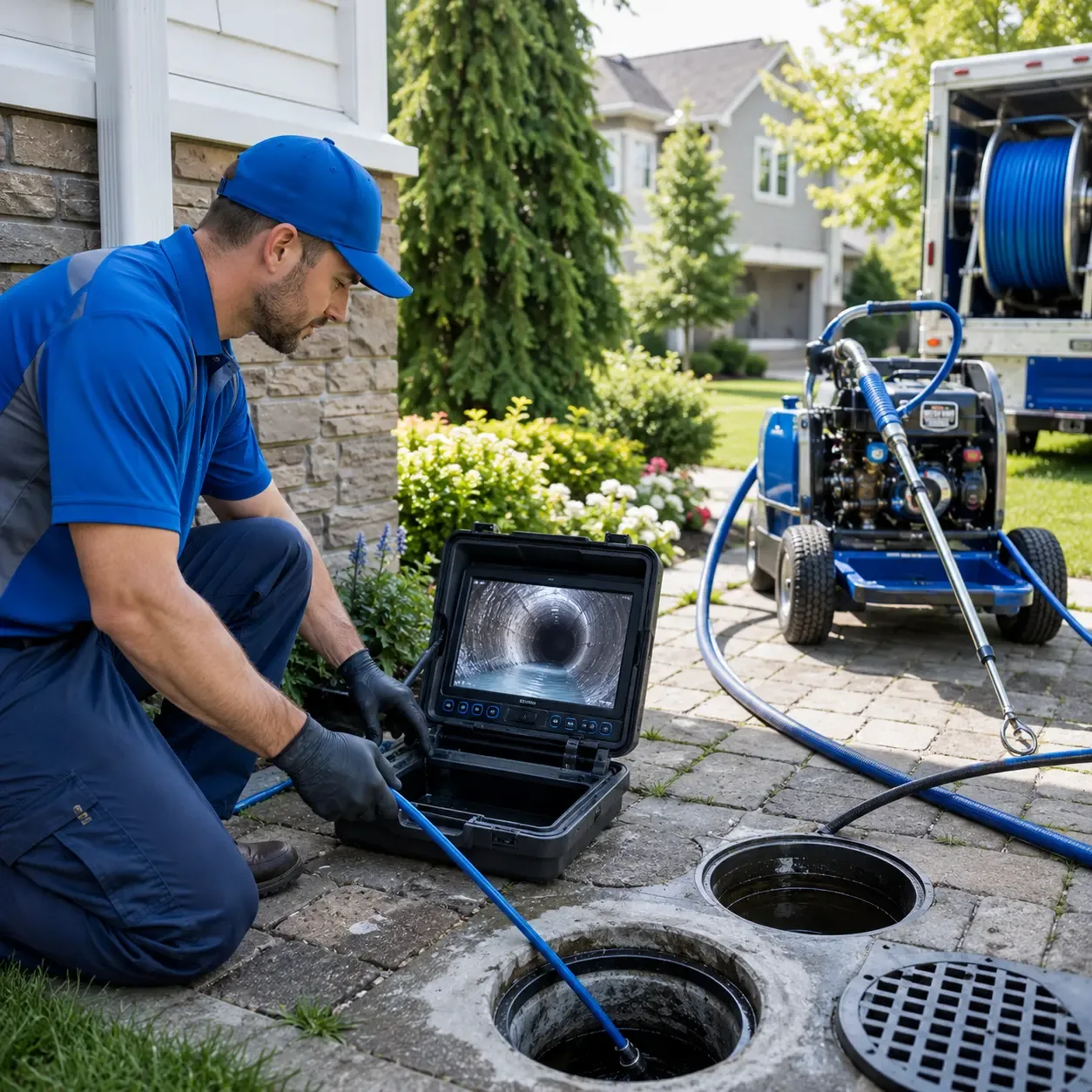 Outdoor drain cleaning professionals serving Lacombe, LA